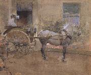 Joseph Crawhall The Governess Cart (mk46) oil painting artist